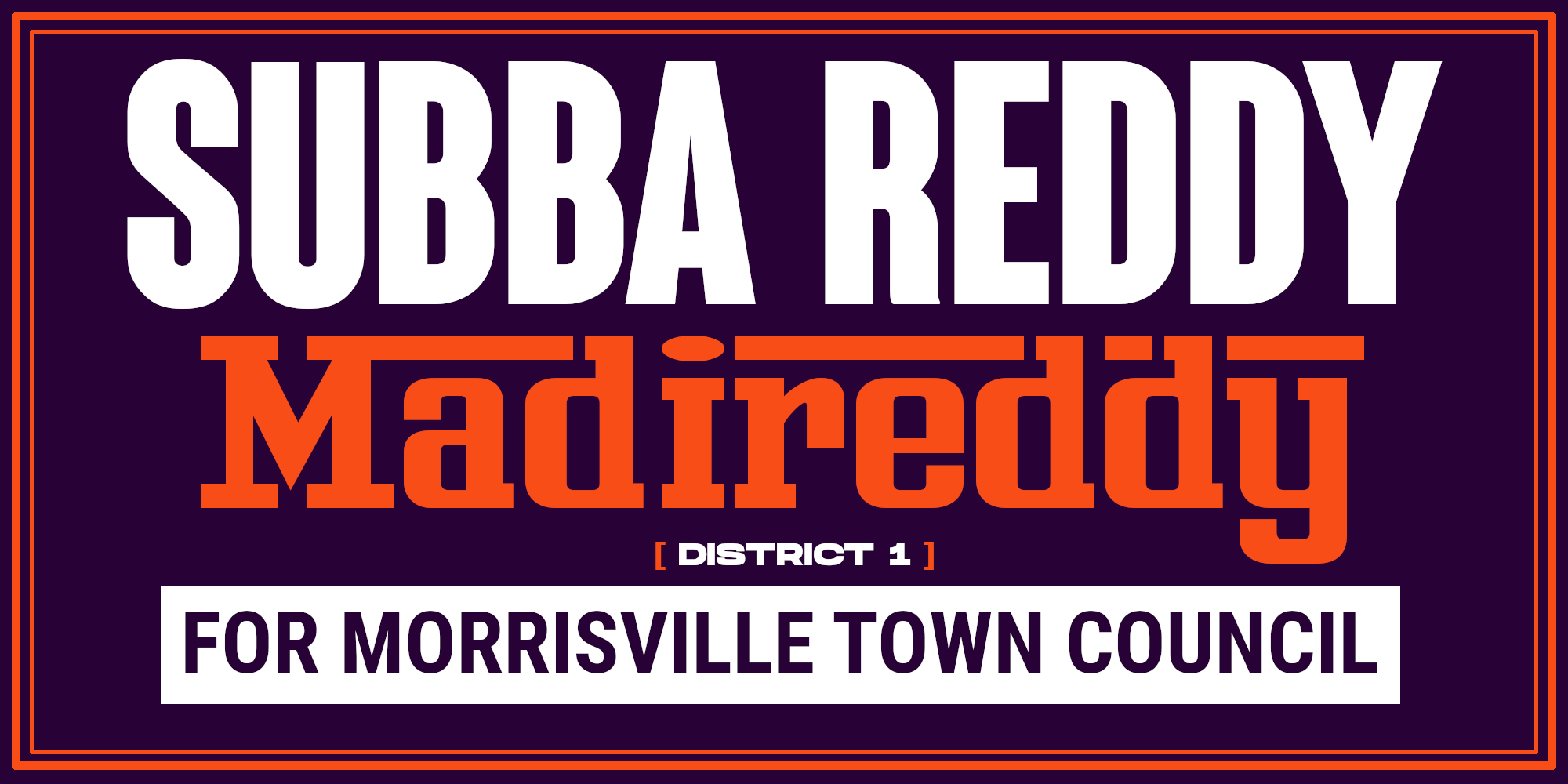 Subba Reddy for Morrisville